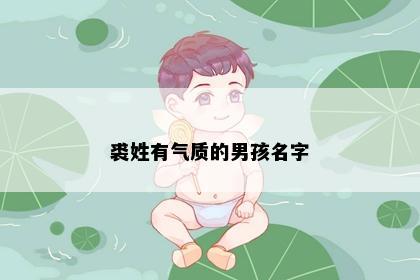 裘姓有气质的男孩名字